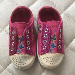Toddler Pink dazzled sneakers